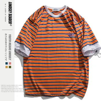 

Lindsey Seader Summer Streetwear Cotton Tshirt 2020 Harajuku Hip Hop Men Stripes Funny T-shirt Women Hypebest Fashion Tops Tees