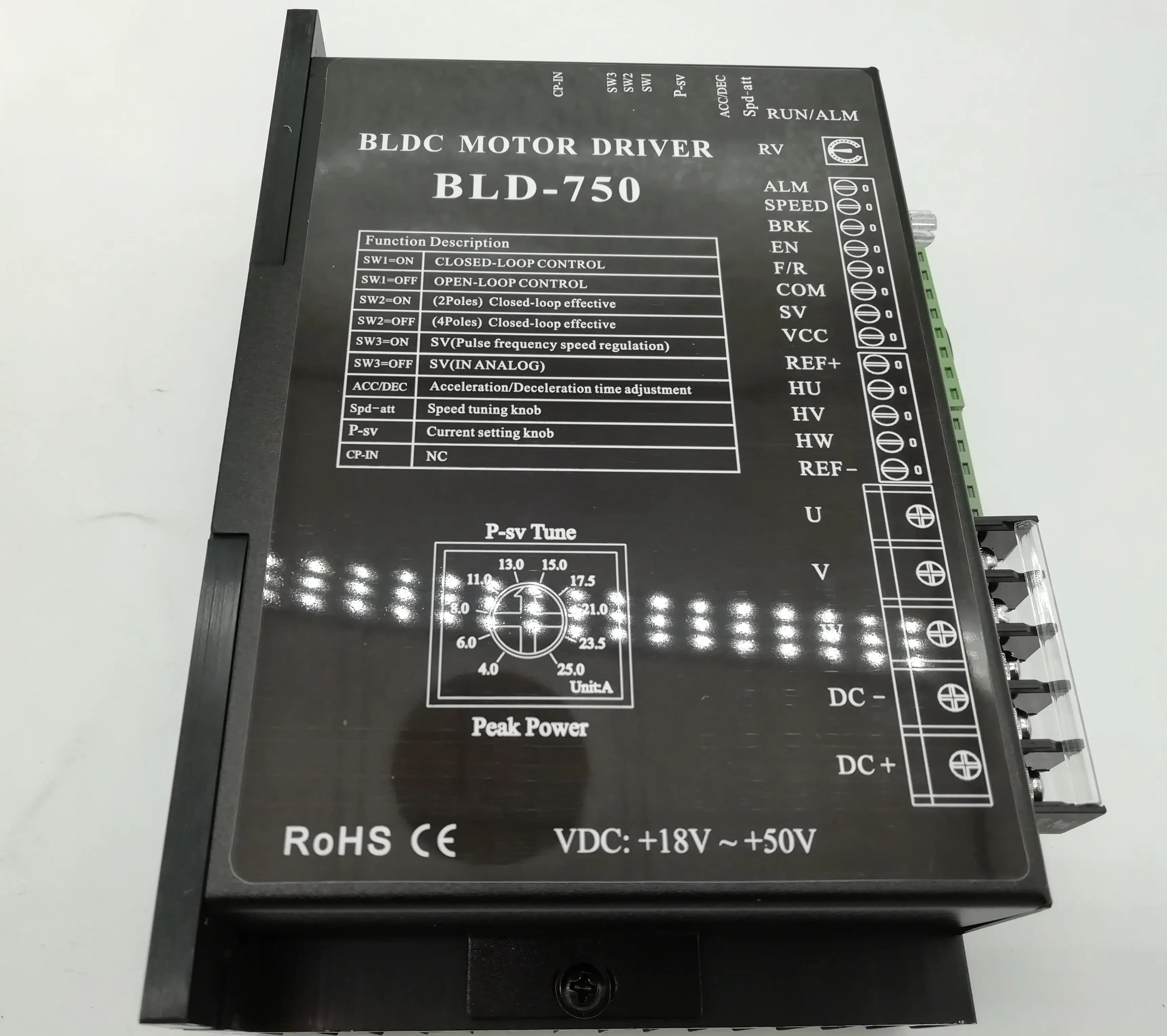 

BLD750 48V 750W BLDC Motor Driver High-speed torque output stable