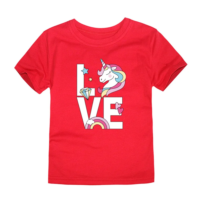 Kids Girl T Shirt Summer Baby Boy Cotton Tops Toddler Tee Clothes Children Clothing Infant Unicorn T-shirts Girls cotton t shirt