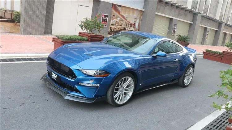 Углеродное волокно передний бампер спойлер авто диффузор подходит для Ford Mustang