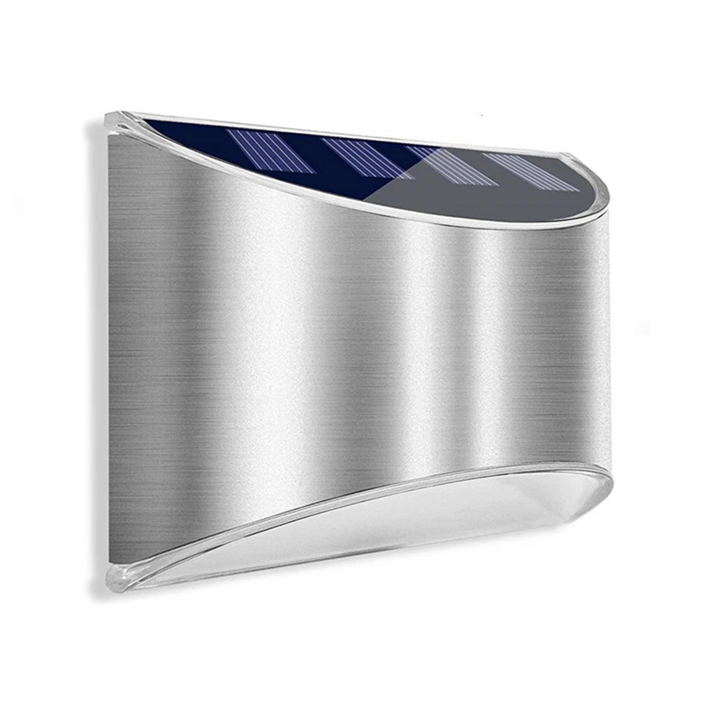 Stainless Steel Outdoor Solar Light  Solar Garden Wall Light Waterproof Solar Powered Wall Lights for Garden Front Door Garage Backyard