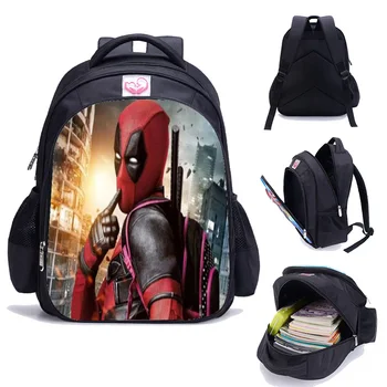 

Sac 3D Print Marvel Comic 16 Inch Mochila Deadpool Backpacks Schoolbags for Teenagers Girls Travel Zipper Super Hero Bookbag