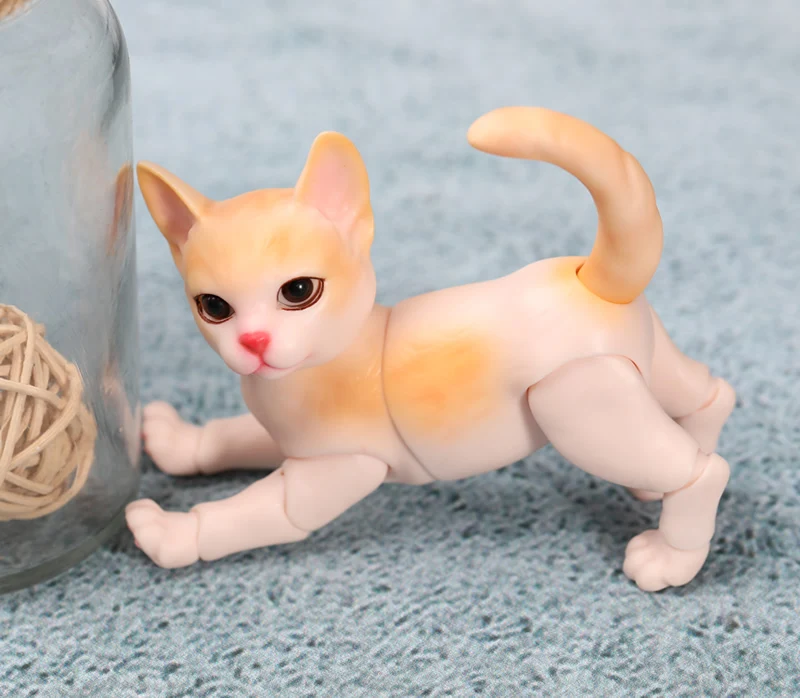 1/8 BJD кукла мини милый питомец кошка BJD/SD смола фигурка кукла модель игрушка подарок. В комплект не входит одежда, обувь, парик A0111ZuzuNyangcat