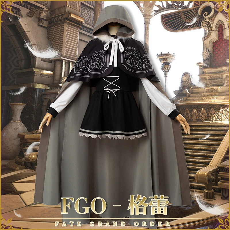 

Anime Fate/Grand Order FGO Gray Servant Assassin Cosplay Costume Women Cos Dress H