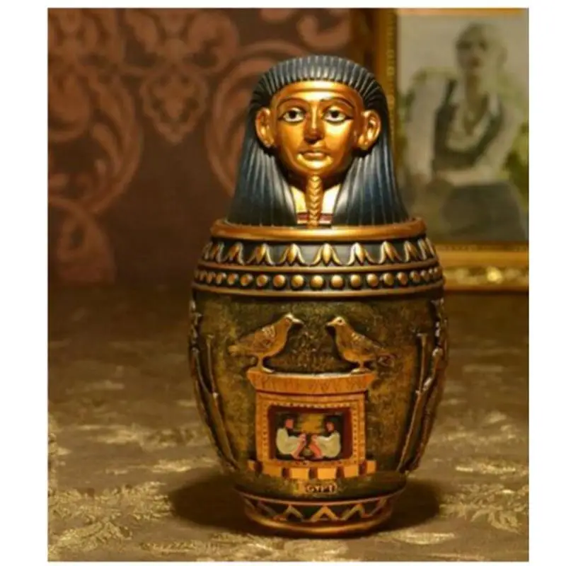 S pharaoh Урна для праха домашнего животного египетского фараона стиль домашних животных товары для похорон больших и собаки среднего размера урна unseal - Цвет: S pharaoh
