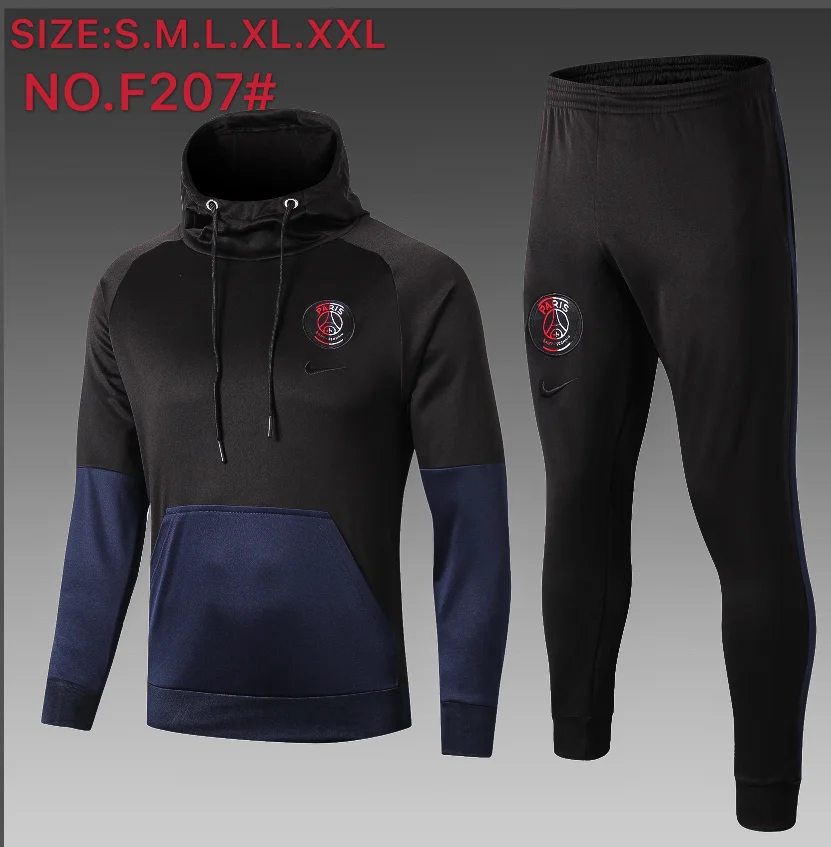 Real madridespsg 19/20 куртка с капюшоном Bayernes ac Liverpooles Arsenal Juventuses marseille куртка для взрослых комплект Футбольная Футболка