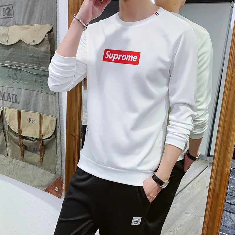 

Two-Piece Set Men Spring And Autumn Casual Sports a Set Men's Korean-style Trend Handsome Youth Wei Clothes Long Sleeve