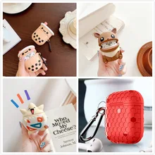 Bluetooth беспроводной Чехол для наушников для AirPods, силиконовый защитный чехол, аксессуары для Apple Air pods, чехол для зарядки