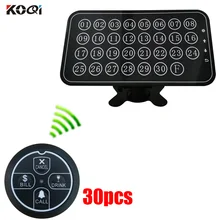 433MHz wireless calling system with long distance 30 call bells+1 display pager receiver call pager system restaurant pager system for restaurant waiter calling system wireless voice call pager 1 receiver host display 8 call button transmitter