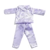 Doll Clothes Bathrobe Set Pajamas For 18 Inch American Doll Girls 43 Cm New Reborn Baby Doll Generation Smiley Print Accessories 4