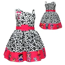 Модные леопардовые платья для девочек; детское платье «кукла лол»; одежда для детей; платье принцессы; повседневная детская одежда для дня рождения; Одежда для девочек