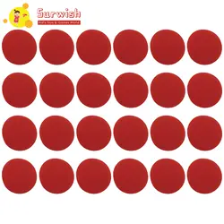 24 шт Детские тренировочные принадлежности ковер пол бирка наклейка круглые маты крюк и петля крепеж-красный
