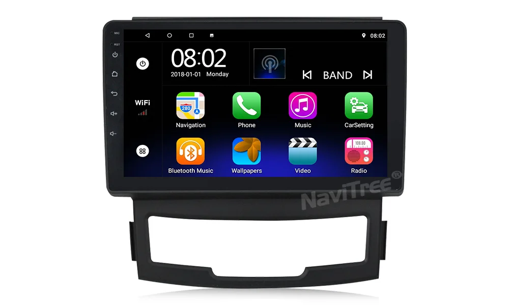 Android 9,0 1+ 16G автомобильный dvd мультимедийный плеер gps навигация для SSANGYONG KORANDO 2011 2012 2013 Автомагнитола RDS fm-передатчик