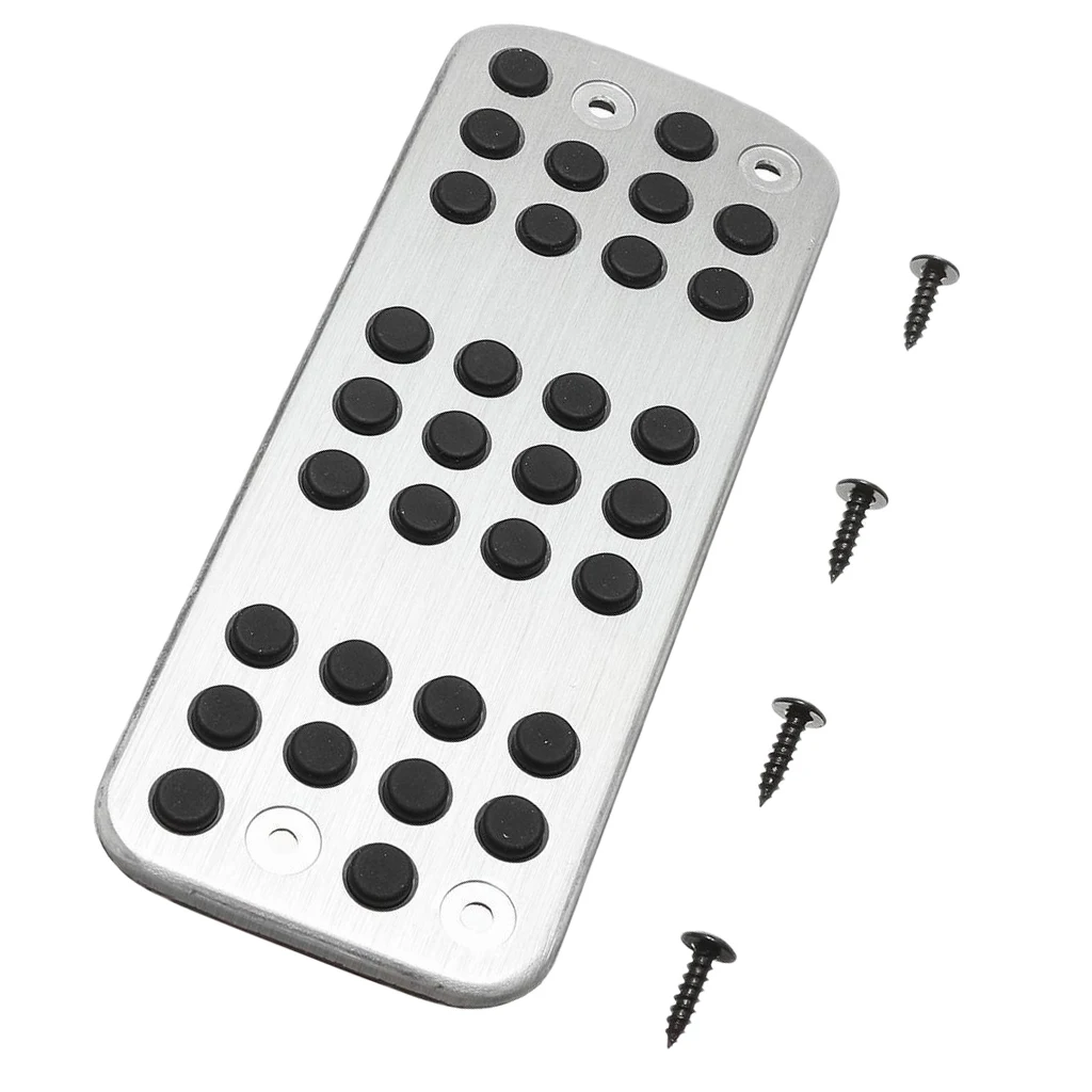 Stainless Steel Footrest Foot Rest Pedal Pad Cover Anti-slip Floorboard Replacement For Peugeot 206 206CC Vehicles