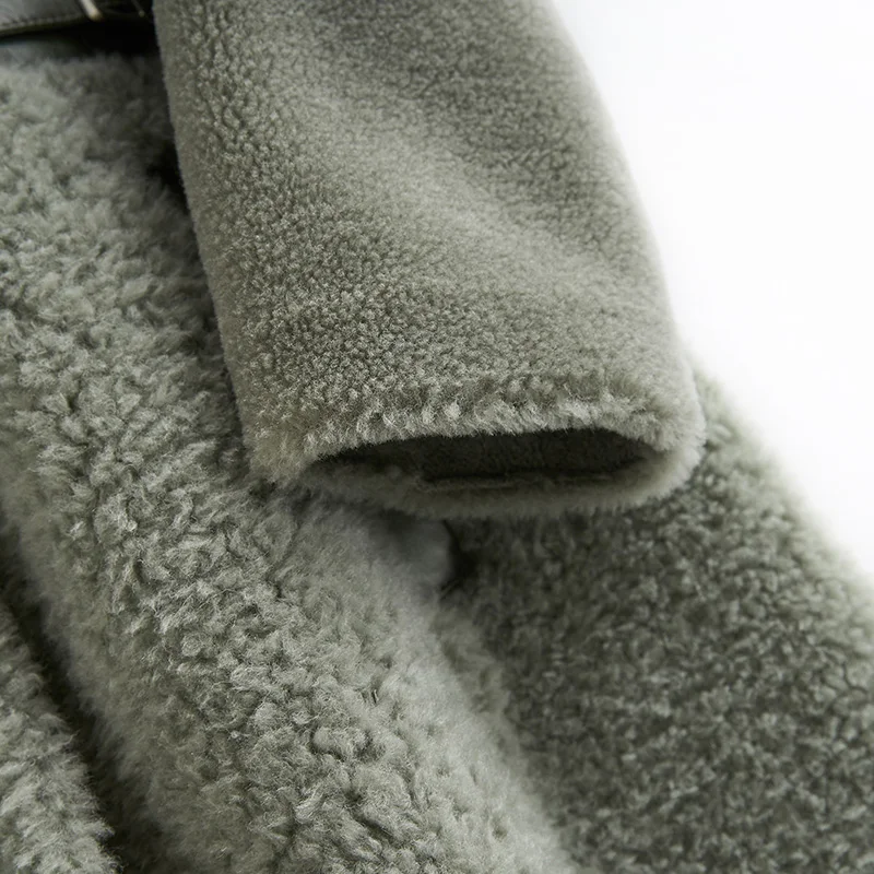 Пальто из натурального меха шерстяная куртка осенне-зимнее пальто женская одежда корейская уличная овечья шерсть замшевая подкладка ZT3599