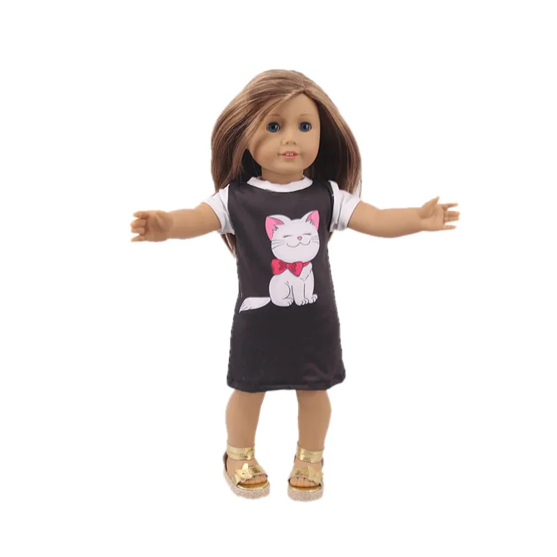 Doll Clothes Animal Shirt For 18 Inch American Doll Girl Toys & 43 Cm Born Baby Clothes & Our Generation Nenuco Reborn Doll