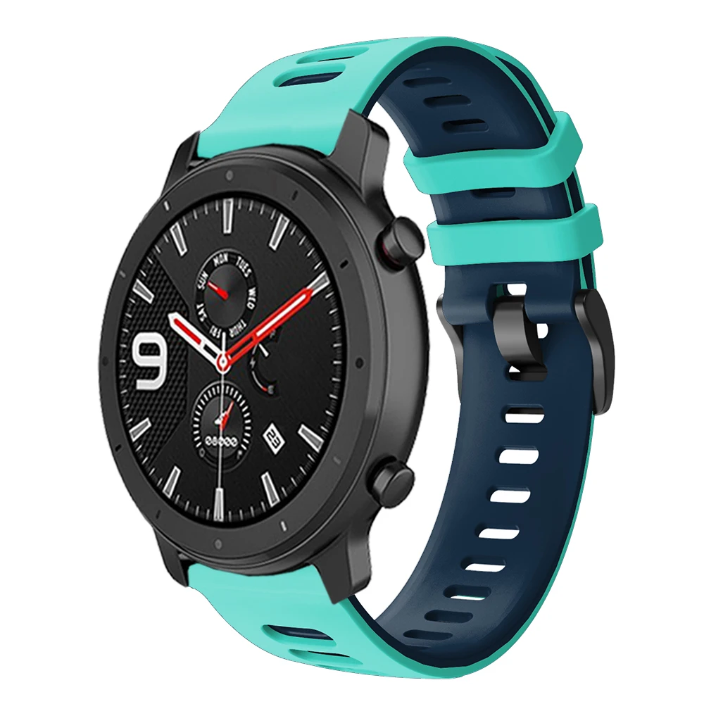 GTS Bip Correa силиконовый ремешок для Huami Amazfit GTR 47 мм 42 мм ремешок Amazfit Pace/Stratos 3 2 ремешок для часов браслет ремешек 20 22 мм