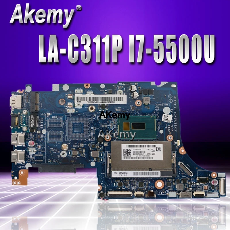 AIVS3/AIVE3 LA-C311P материнская плата для lenovo U31-70 материнская плата портативного компьютера с SR23W I7-5500U 2G DDR3 FRU 5B20K83968 тестирование