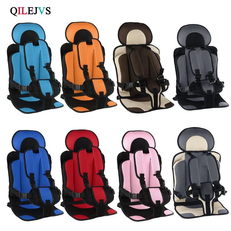 Cojín del asiento de seguridad para bebé, esterilla de tela con cinturón de seguridad para bebé, asiento de seguridad para niño pequeño, 1-5T