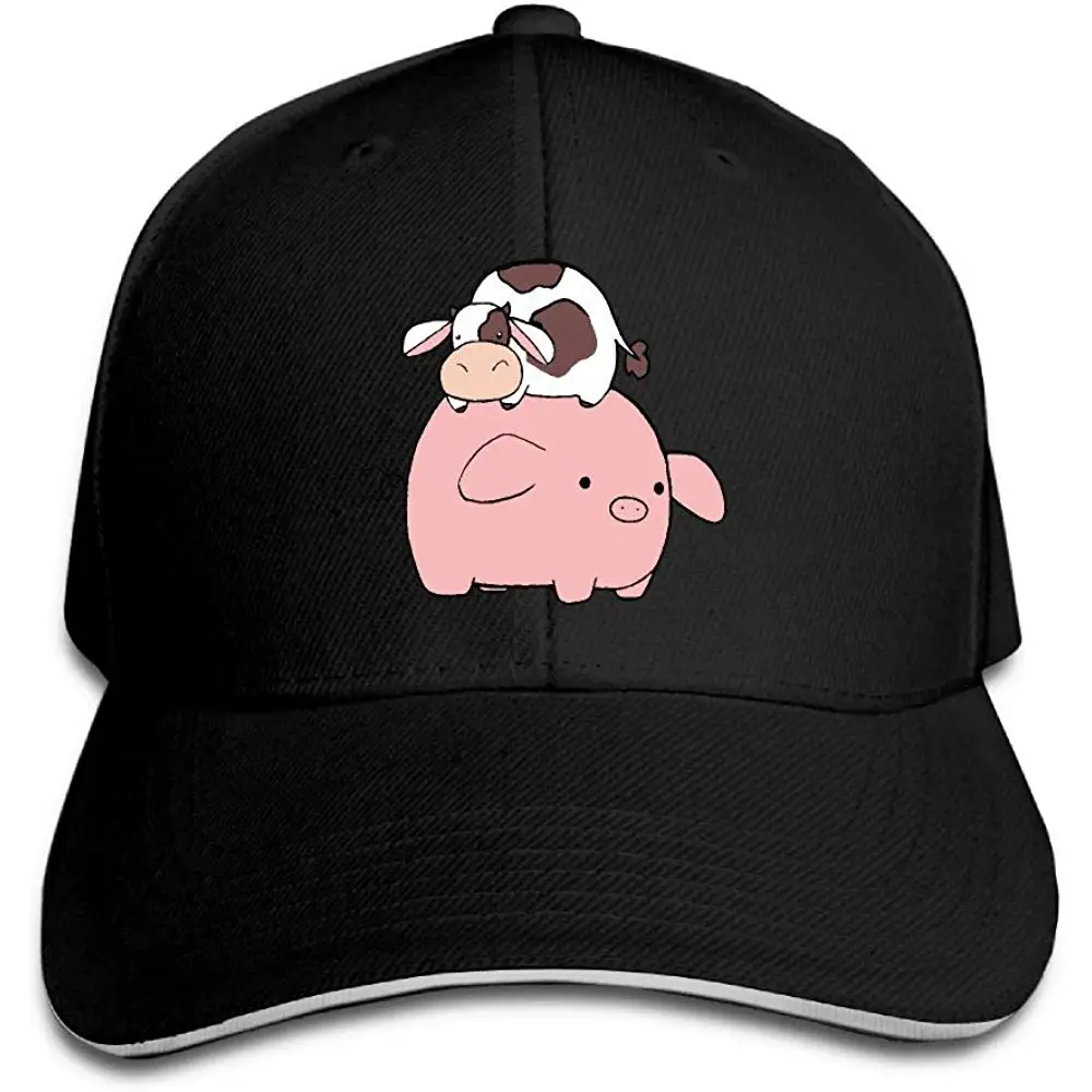 Мужская и женская настраиваемая бейсболка с надписью Love Pigs Trucker