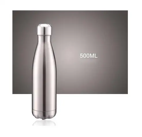Настраиваемый Логотип термос из нержавеющей стали, Вакуумная бутылка 500 мл, чашка для кофе, молока, для путешествий, спорта, термос, чашка для кока-колы - Цвет: Picture color20