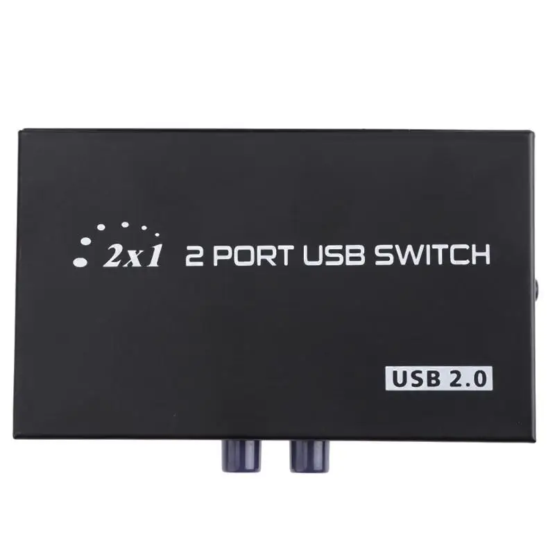 1А 2B 2 порта руководство USB 2,0 устройство для обмена данными сетевой коммутатор коробка для 2 компьютера поделиться 1 принтер сканер