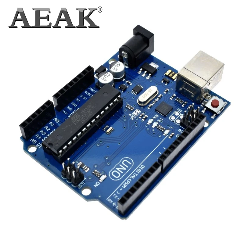 Смарт Электроника AEAK UNO R3 MEGA328P ATMEGA16U2 макетная плата без кабеля USB для arduino