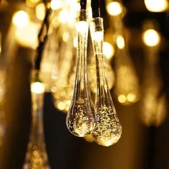 

Big Sale ICOCO Outdoor Solar String Lights 16 feet 30 LED Water Drop Fairy String Lighting for Christmas Party Home Patio
