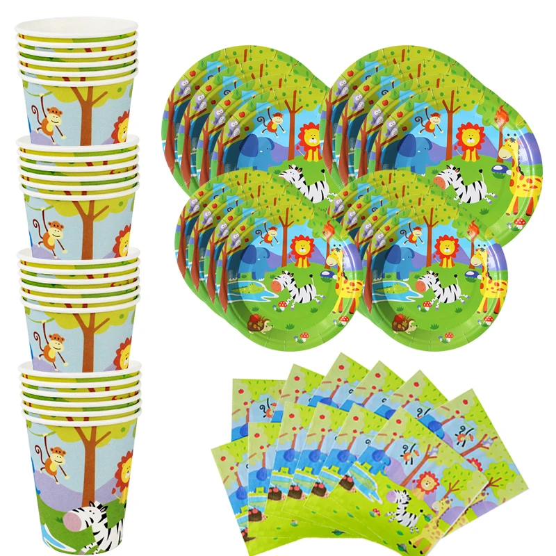 Jungle Decoration Birthday Jungle Party Napkin Shower Supplies