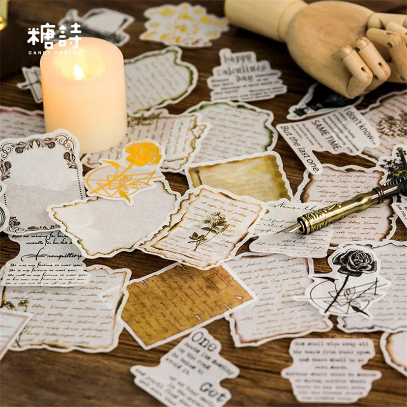1 сумка ретро Bullet Journal стикер s милый Скрапбукинг дневник DIY Украшение этикетка наклейка школьные канцелярские принадлежности 06473
