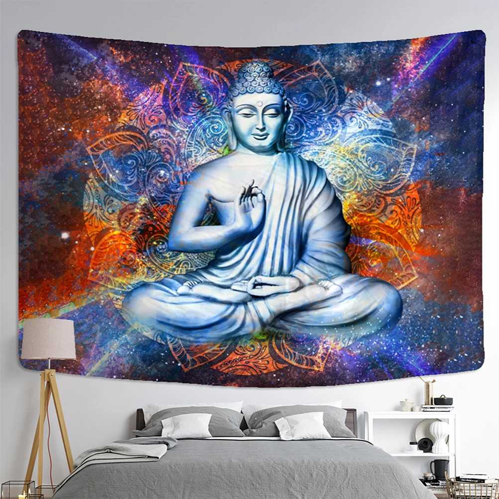 RJAVAGFZL Buddha Stampa 3D Arazzo Da Parete Poster Ornamento