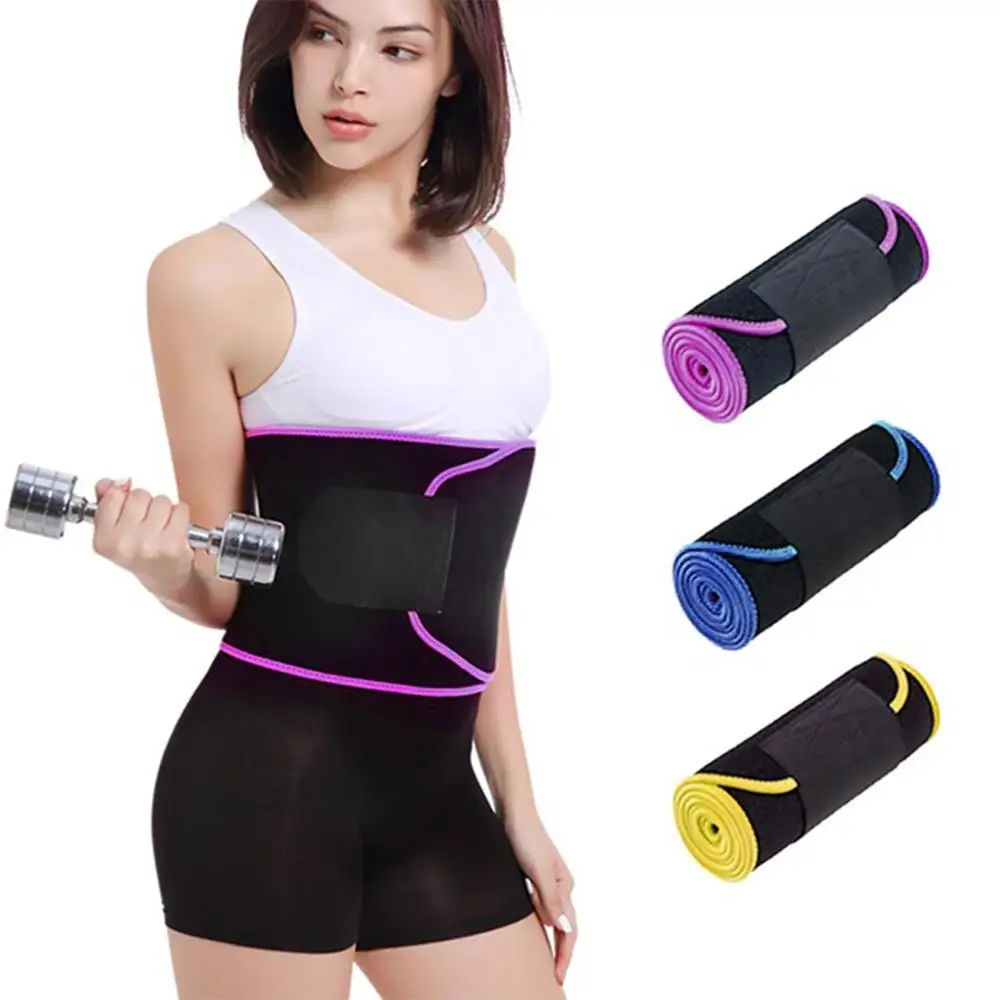 

Back Support Waist Trainer Trimmer Belts Waist Trimmer A djustable Fitness Equipment for Sport Gym Fitness Weightlifting Slim
