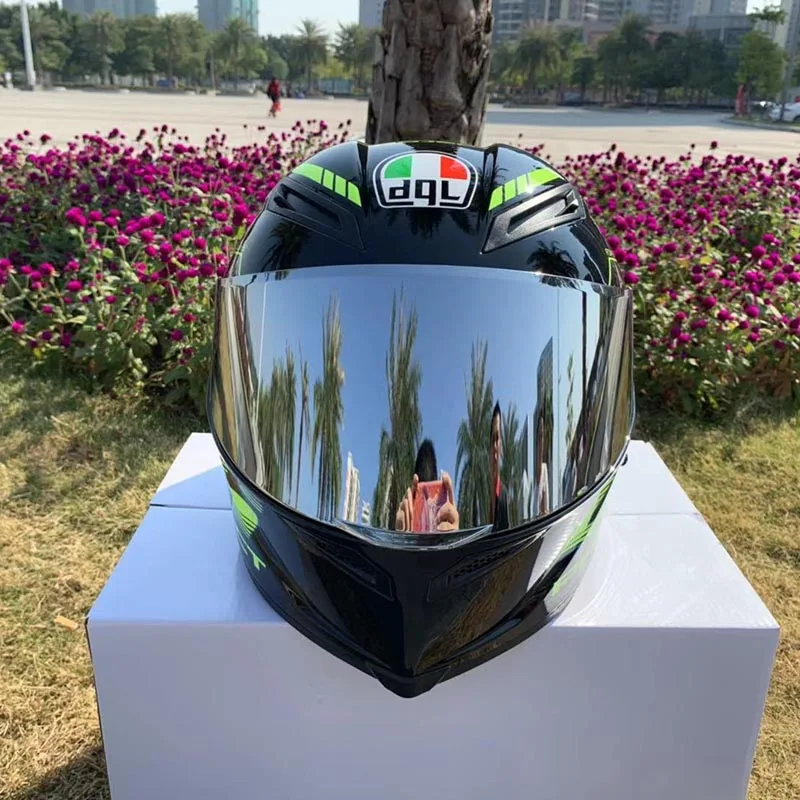 Мотоциклетный шлем бренд dgl шлем флуоресцентная линия гоночный полный шлем для мужчин motociclistas capacete DOT утвержден