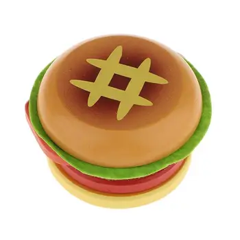 

Magnet Cut Toy Magnetic Wooden Food Assemble Toys Educational Child Gift - Hamburger