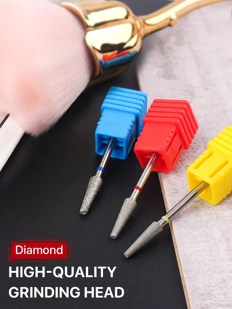 Description Picture 3 of itemDiamond Milling Cutters For Manicure Carbide Trapezoid Nail Drill Bits Equipment Tools