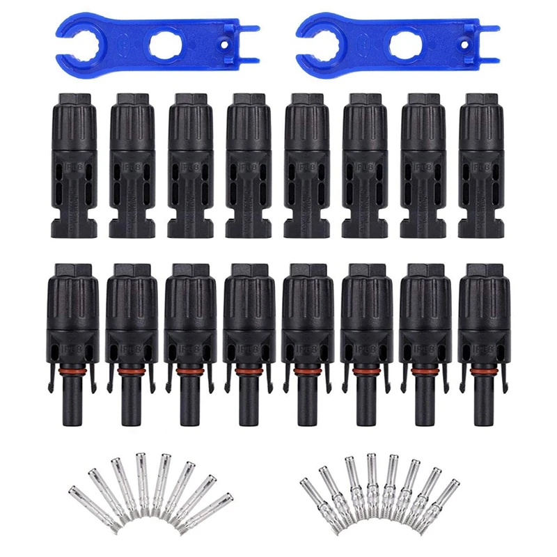 

100 Pairs/Lot, MC4 Connector Solar Connector MC4 Solar Panel Connectors Male & Female 30A 1000V DC UL IP67 for Solar Cable Promo