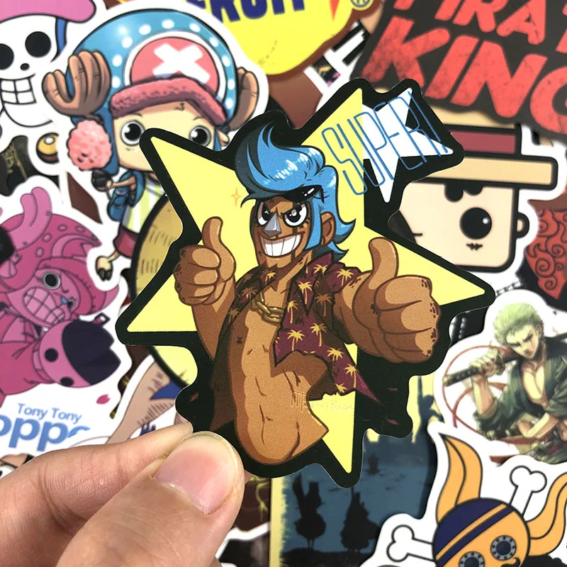 50-100 шт one piece граффити наклейки аминовые наклейки для скейтборда элементы стайлинга для ноутбука и автомобиля багаж водонепроницаемые наклейки