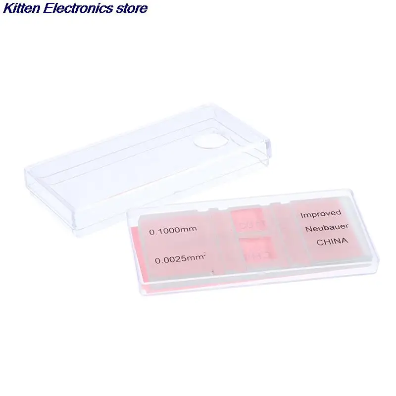 Blood Cell Count Plate Glass Microscope Slide With Grid Counting Chambers For Hemocytometer Yeast Counting Biology Tool 74x33mm blood cell counting chamber