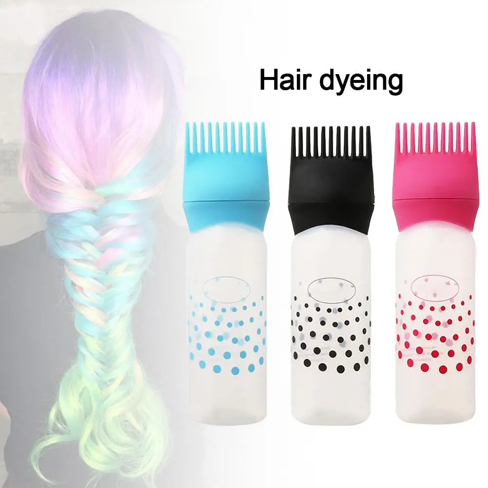 Plastic Hair Dye Bottle Multicolor Hair Dye Refillable Bottle