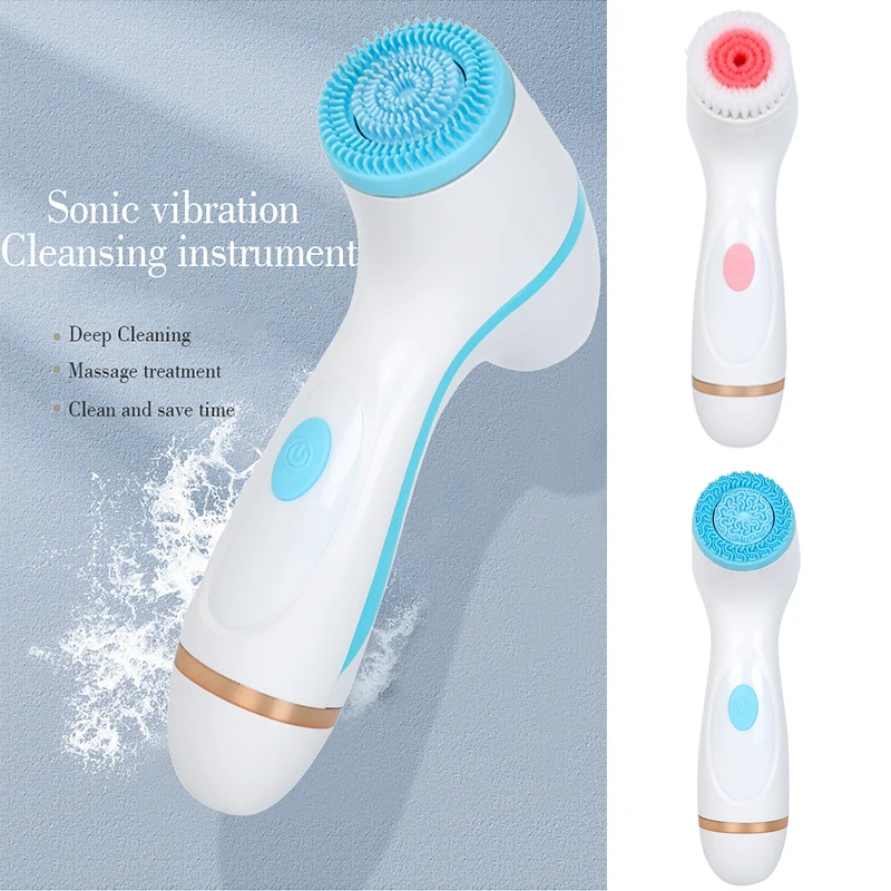 

Rotating facial cleansing brush Sonic Nu FaceGalvanica facial spa system cleansing brush can deeply clean and remove blackheads