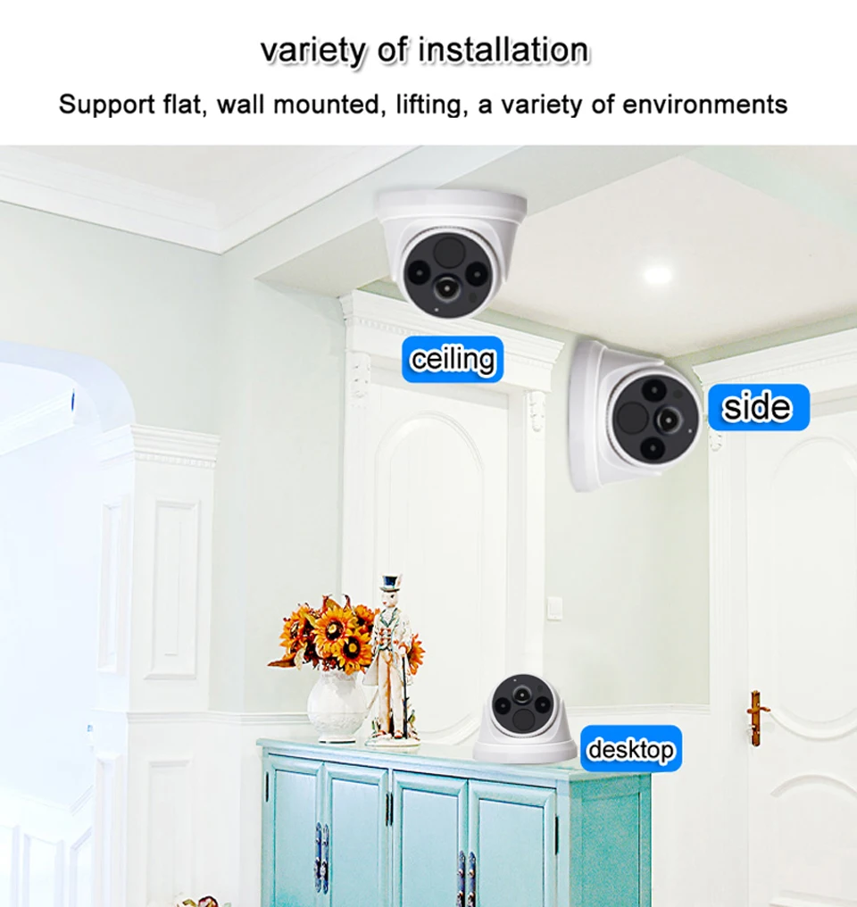 Yoosee Wifi ip-камера купольная 1080P HD IR ночного видения домашняя камера видеонаблюдения беспроводная камера внутреннего монитора