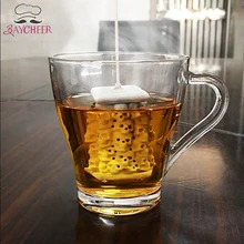 Чай заварки забавные в виде черепа из тонкого и Чай фильтр с отрывными листами Чай ситечко для Чай поилки силиконовый Чай диффузор для специй