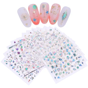 

Lilycute 3D Nail Sticker Gem Rhinestone Self Adhesive Transfer Decals Nail Art Decoration DIY Design