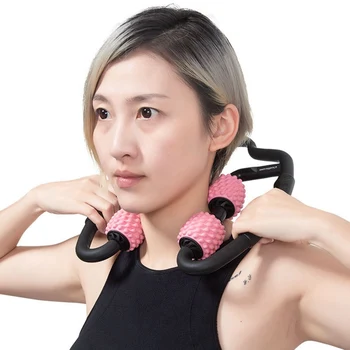 

Massage For Leg Foot Waist Back Muscle Neck Massager Yoga Fitness Equipment 4 Wheels Body Shaping Relaxation Roller Legs