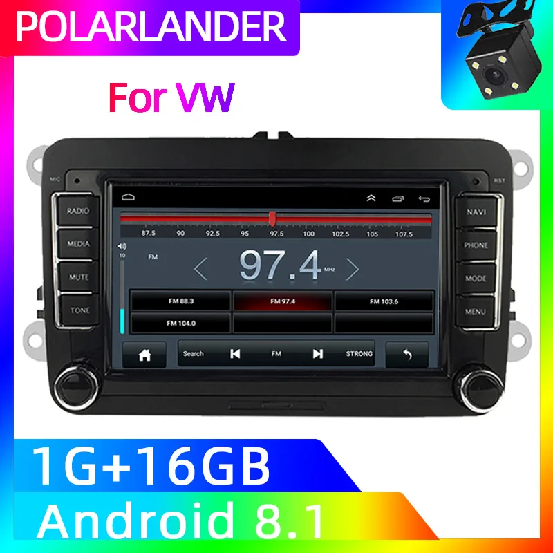 Зеркало с Навигатором GPS Link 2 Din автомобильный стерео приемник для Ford Canbus для VW Polo Volkswagen Passat мультимедиа для Android 7002VW