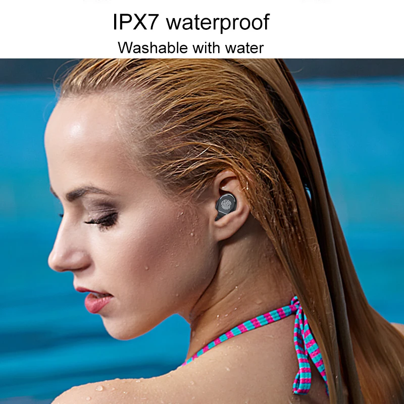 3500 мАч светодиодный Bluetooth настоящие Беспроводные наушники TWS сенсорное управление Спортивная гарнитура шумоподавление наушники 3500 мАч светодиодный Bluetooth настоящие Беспроводные наушники TWS сенсорное управление Спортивная гарнитура шумоподавление наушники