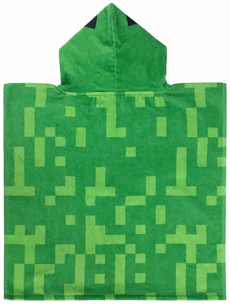 GRIDILANGO 3D печатных детей с капюшоном зеленый пляжные полотенца из микрофибры с решеткой ремесло игры для Детские банные полотенца подарок дропшиппинг