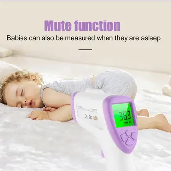 

Handheld Non-Contact Infrared Forehead Thermometer For Adults/Child Thermometer termometro Laser Infrarojo Digital Backlight