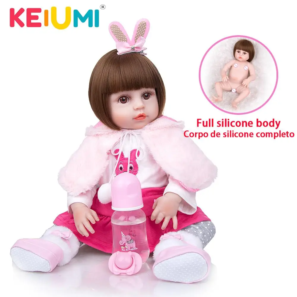 KEIUMI реалистичный выглядит как кролик Новорожденный малыш милые куклы