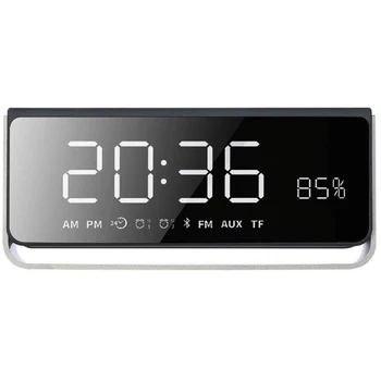 

FM Radio Alarm Clock with Dimmable Large LED, USB Charger Port, Rechargeable Battery Backup, Sleep Timer, Adjustable Volume, Dig